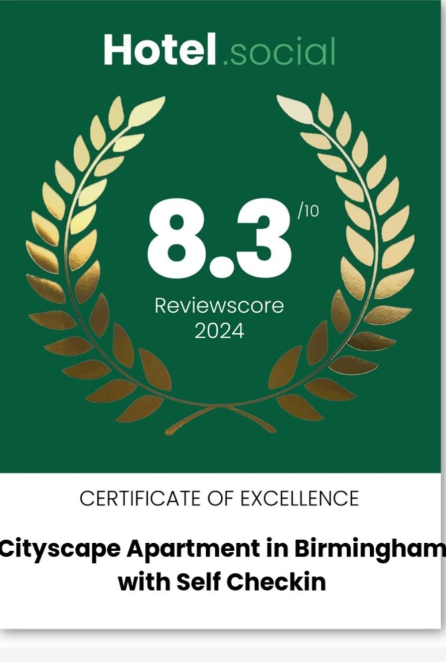 Cityscape Apartment In Birmingham With Self Checkin Ngoại thất bức ảnh